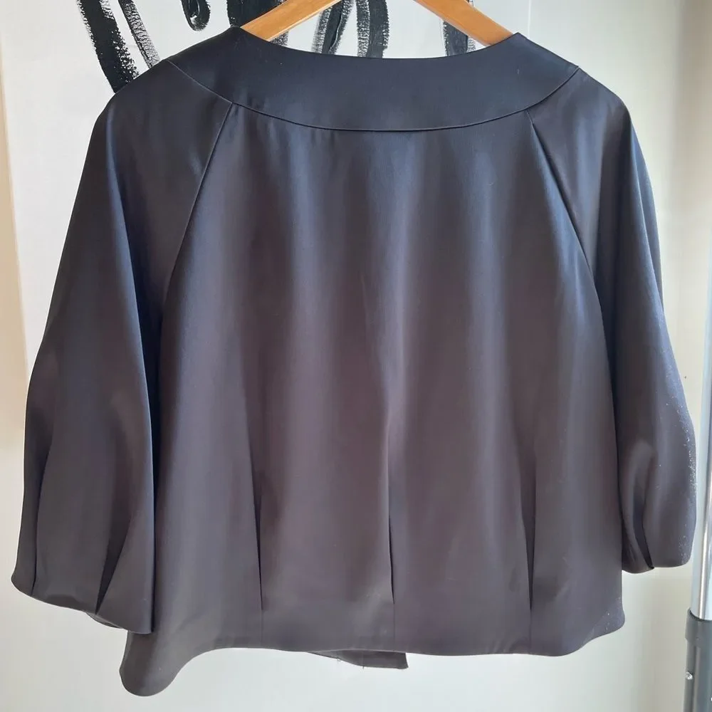 Apostrophe Petite Black Button Up Jacket - Picture 4 of 5